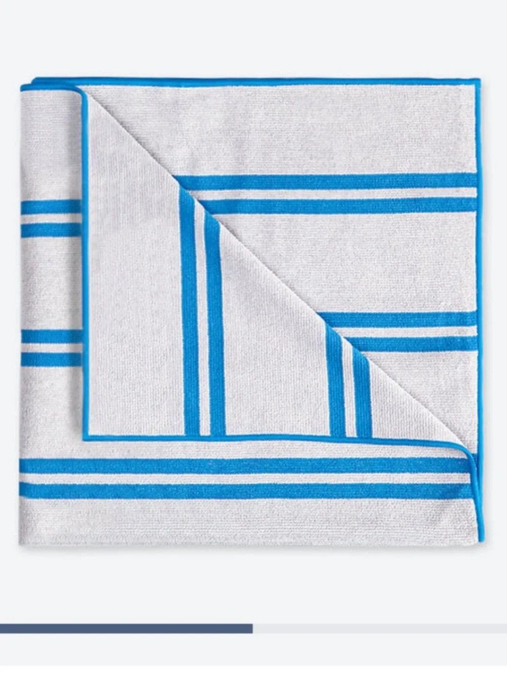 Norwex Bath Towel Marine Stripes NWT
